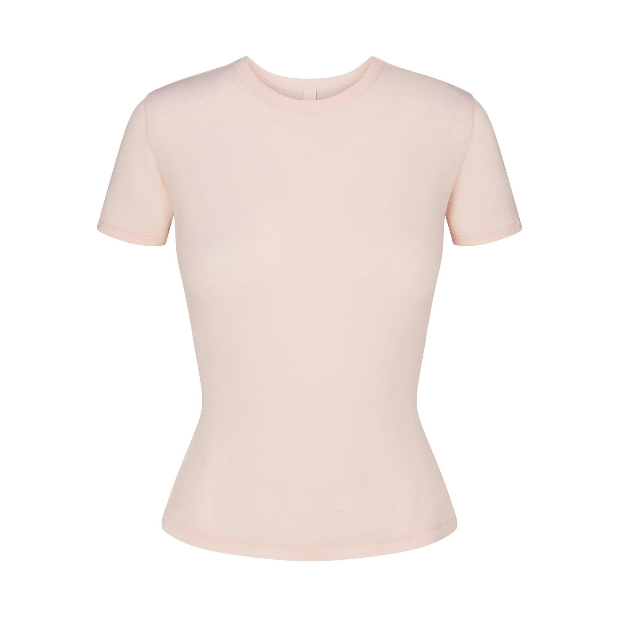 SHEER MODAL LONG T-SHIRT | PRIMROSE FLAT ON A WHITE BACKGROUND | FLT