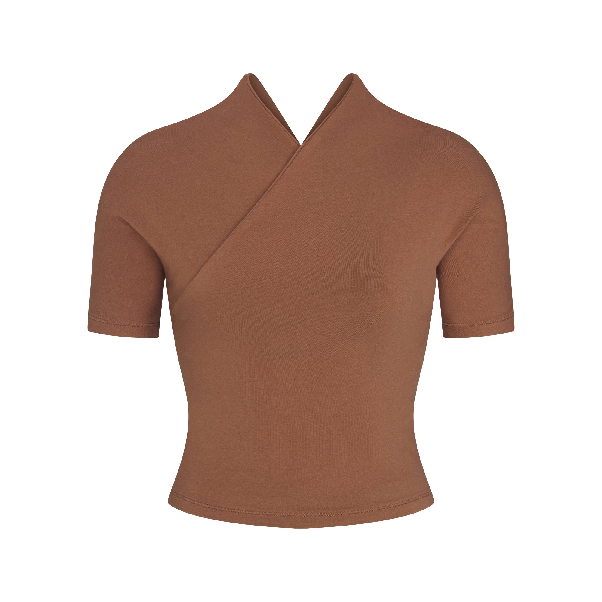 トップス SMOOTH COTTON JERSEY TOP COTTON JERSEY WRAP TOP | JASPER | SKIMS