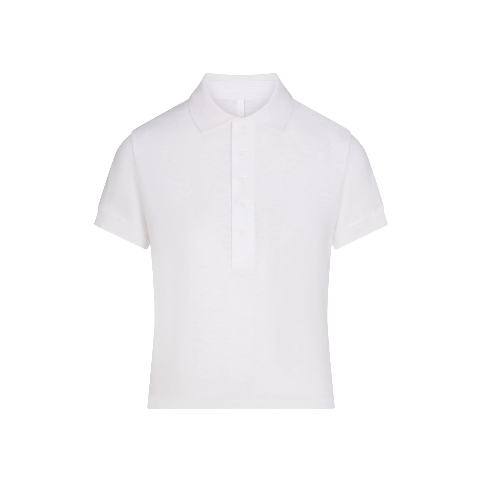 WORN IN JERSEY POLO | SNOW FLAT ON A WHITE BACKGROUND | FLT
