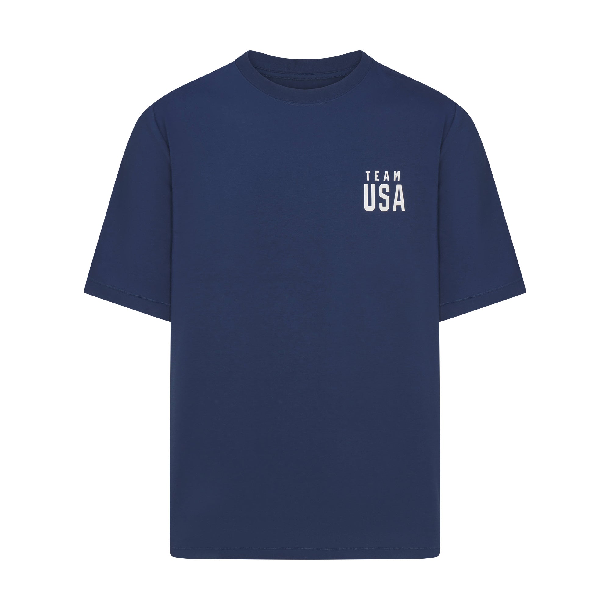 SKIMS FOR TEAM USA JERSEY SLEEP MENS OLYMPIC T-SHIRT | NAVY | SKIMS