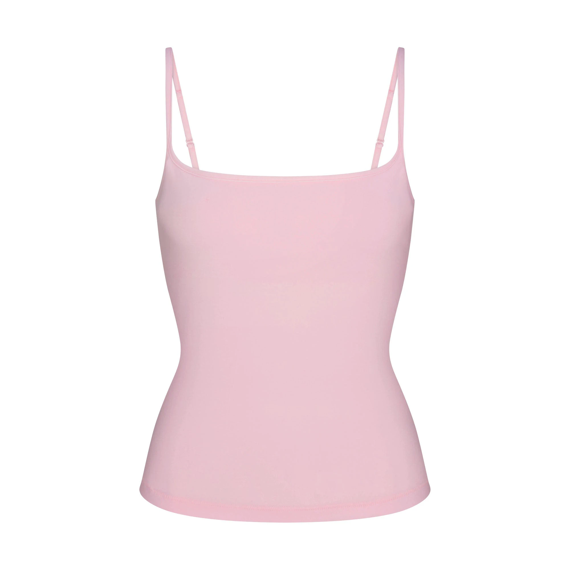 COTTON JERSEY SCOOP NECK CAMI | CHERRY BLOSSOM FLAT ON A WHITE BACKGROUND | FLT