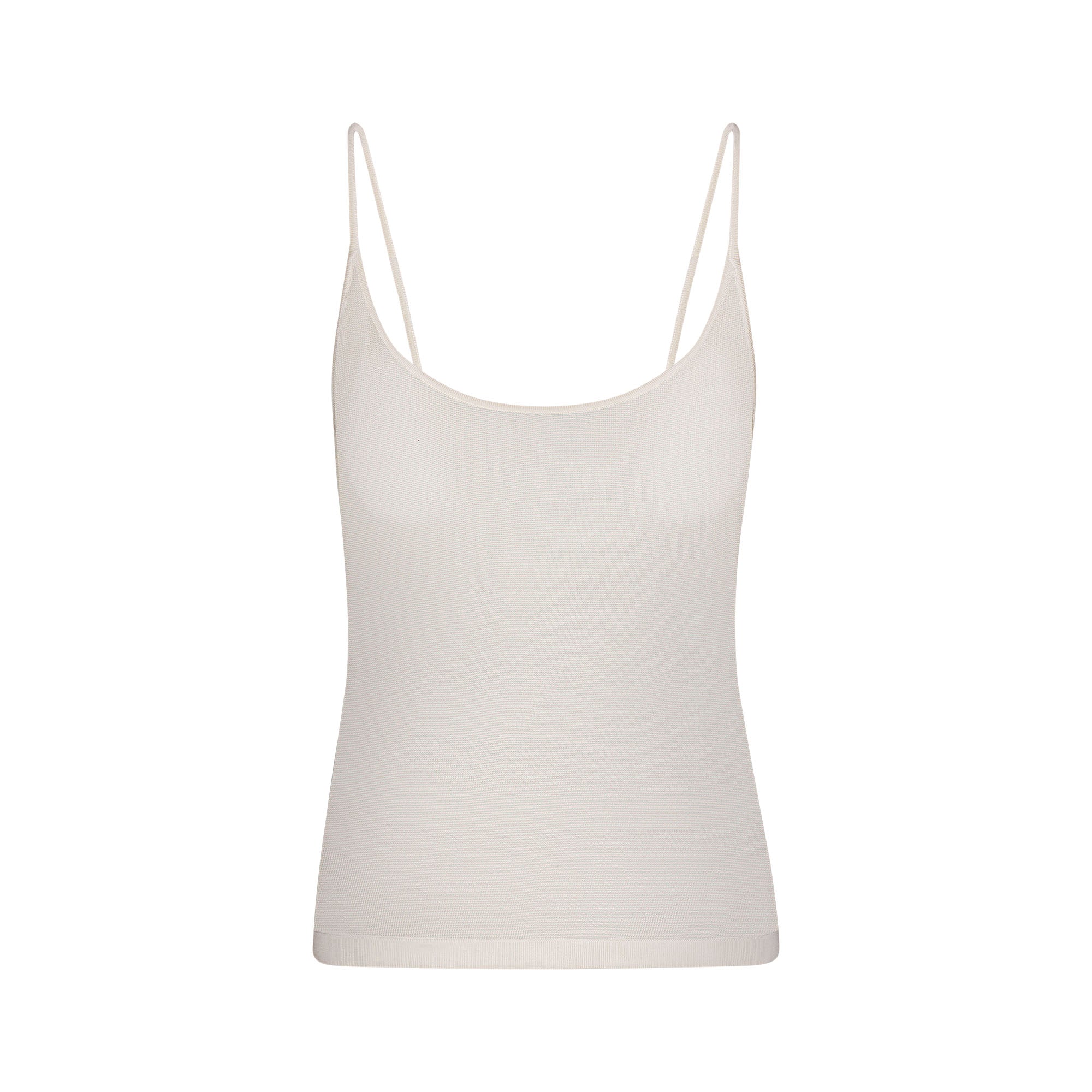 SLINKY KNIT CAMI | BUFF FLAT ON A WHITE BACKGROUND | FLT