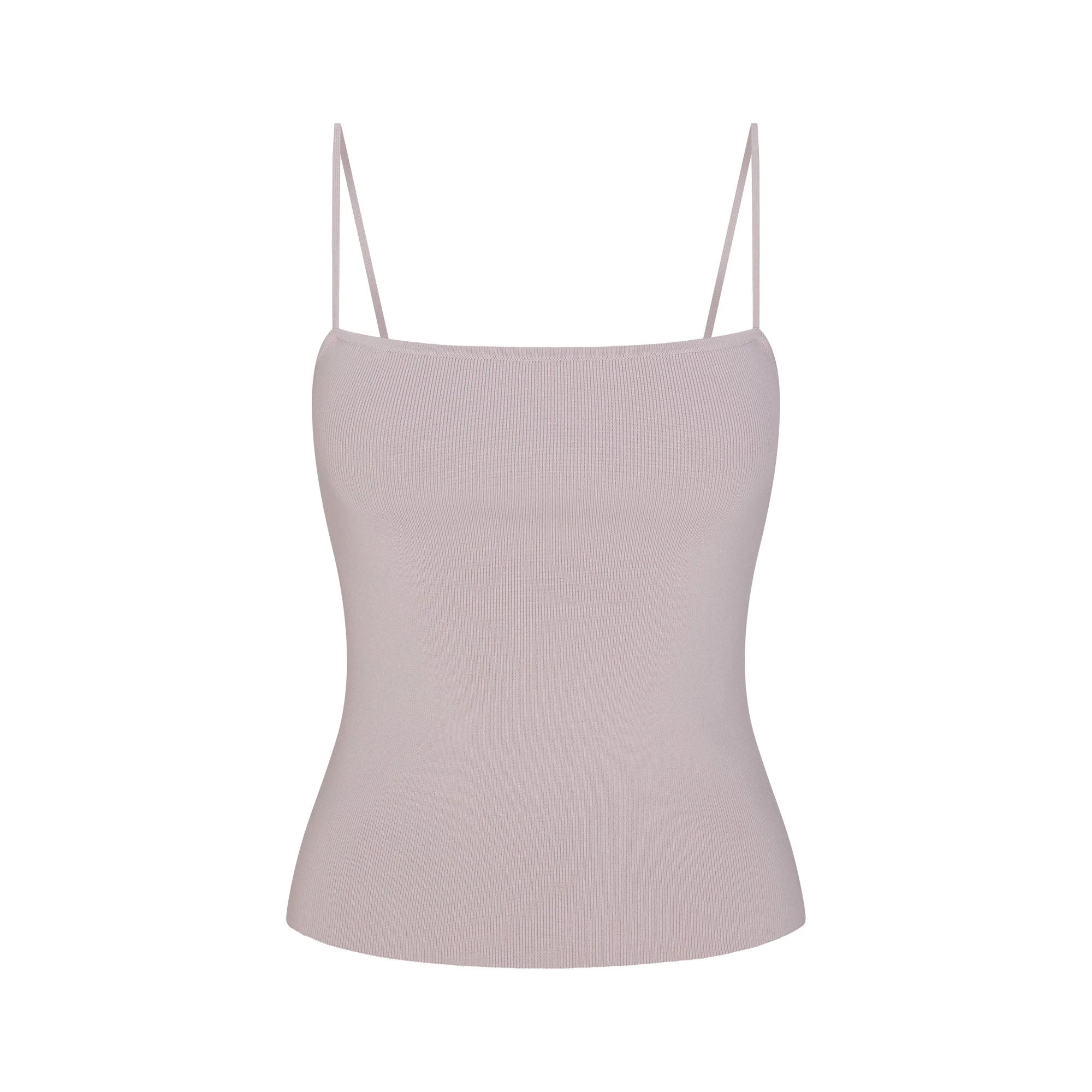 REFINED KNIT CAMI | IRIS MICA FLAT ON A WHITE BACKGROUND | FLT