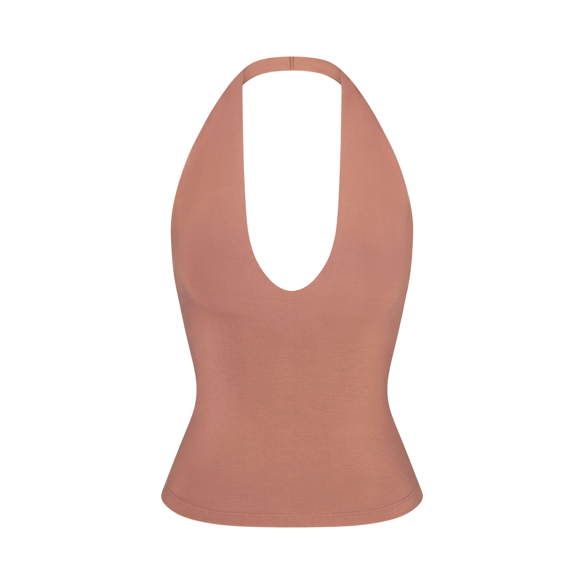 SMOOTH LAYERS HALTER TOP | NUTMEG | SKIMS