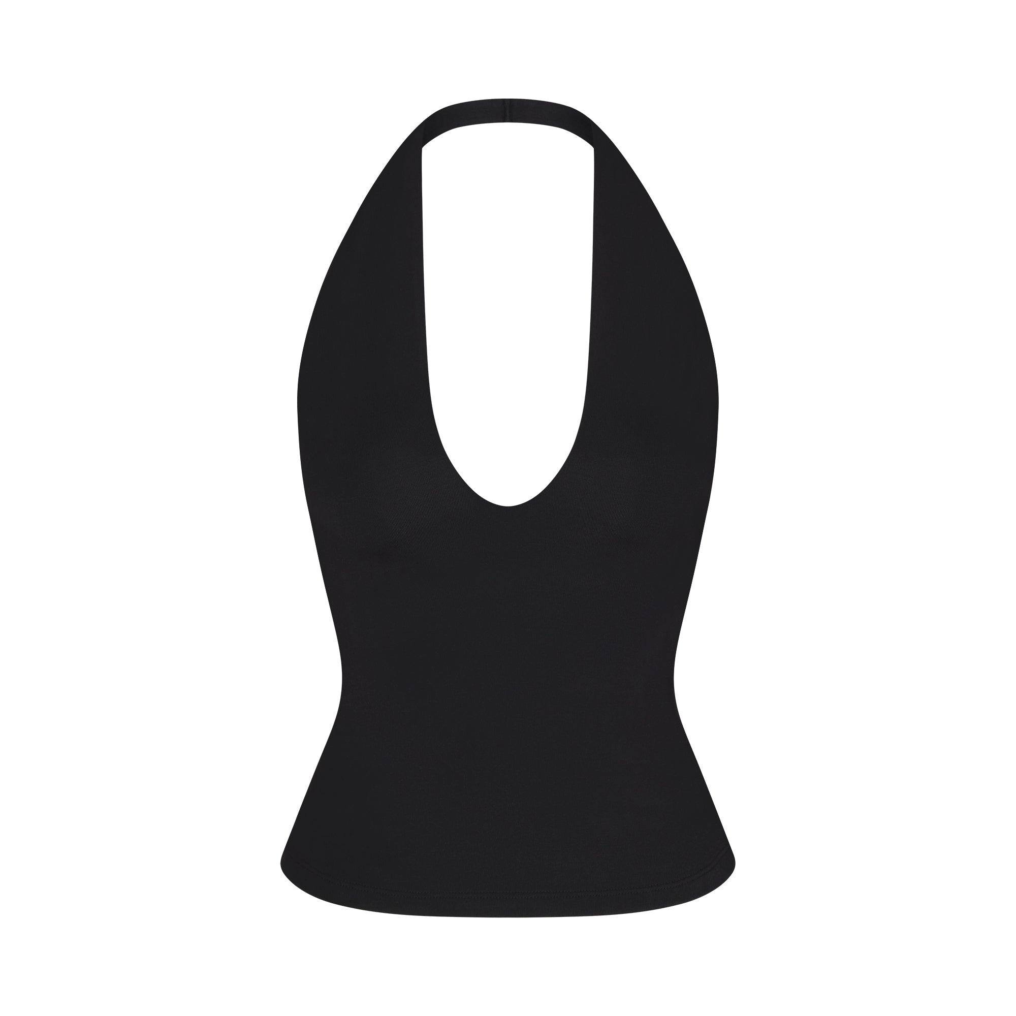 SMOOTH LAYERS HALTER TOP | OBSIDIAN | SKIMS