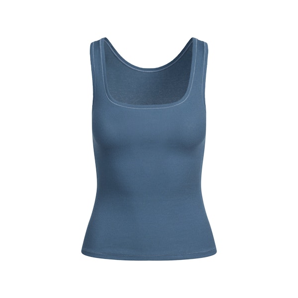 COTTON RIB LONG TANK | HARBOR FLAT ON A WHITE BACKGROUND | FLT