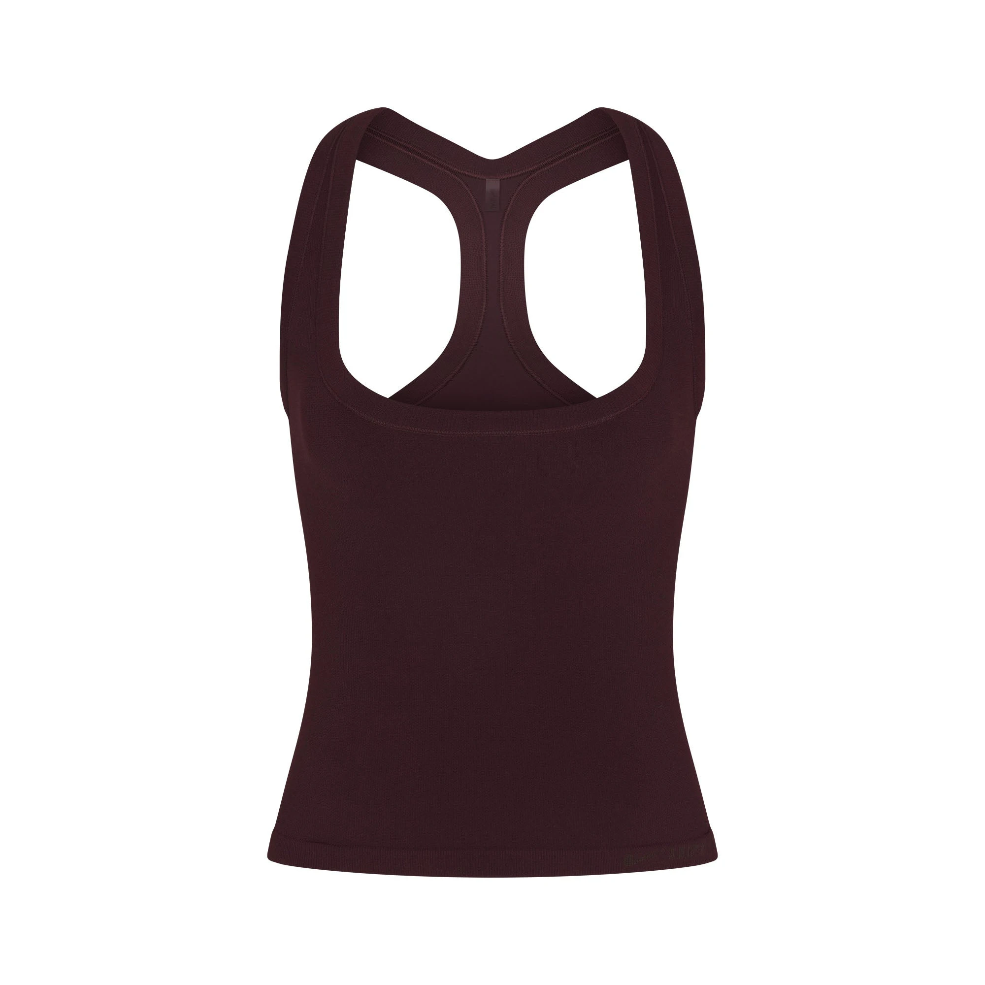 NikeSKIMS VINTAGE SEAMLESS RACER BACK TANK | CURRANT FLAT ON A WHITE BACKGROUND | FLT