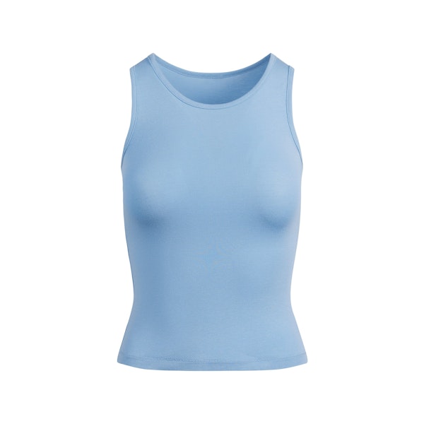 BOYFRIEND LONG TANK | MARINA FLAT ON A WHITE BACKGROUND | FLT