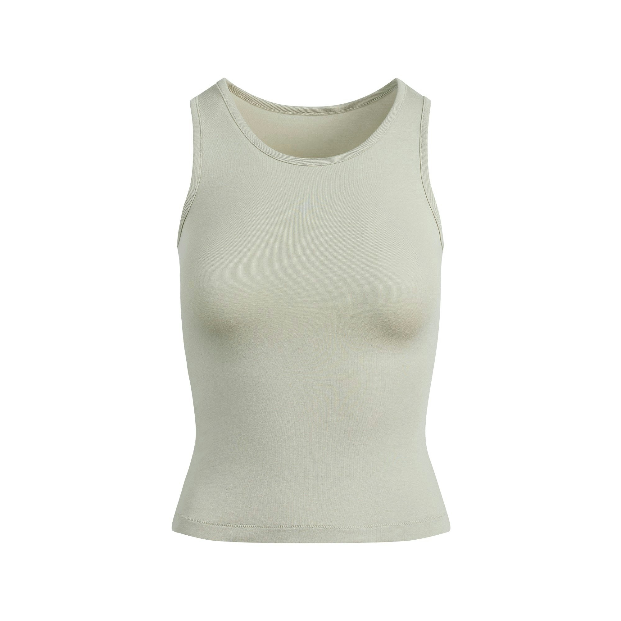 BOYFRIEND LONG TANK | TALC FLAT ON A WHITE BACKGROUND | FLT