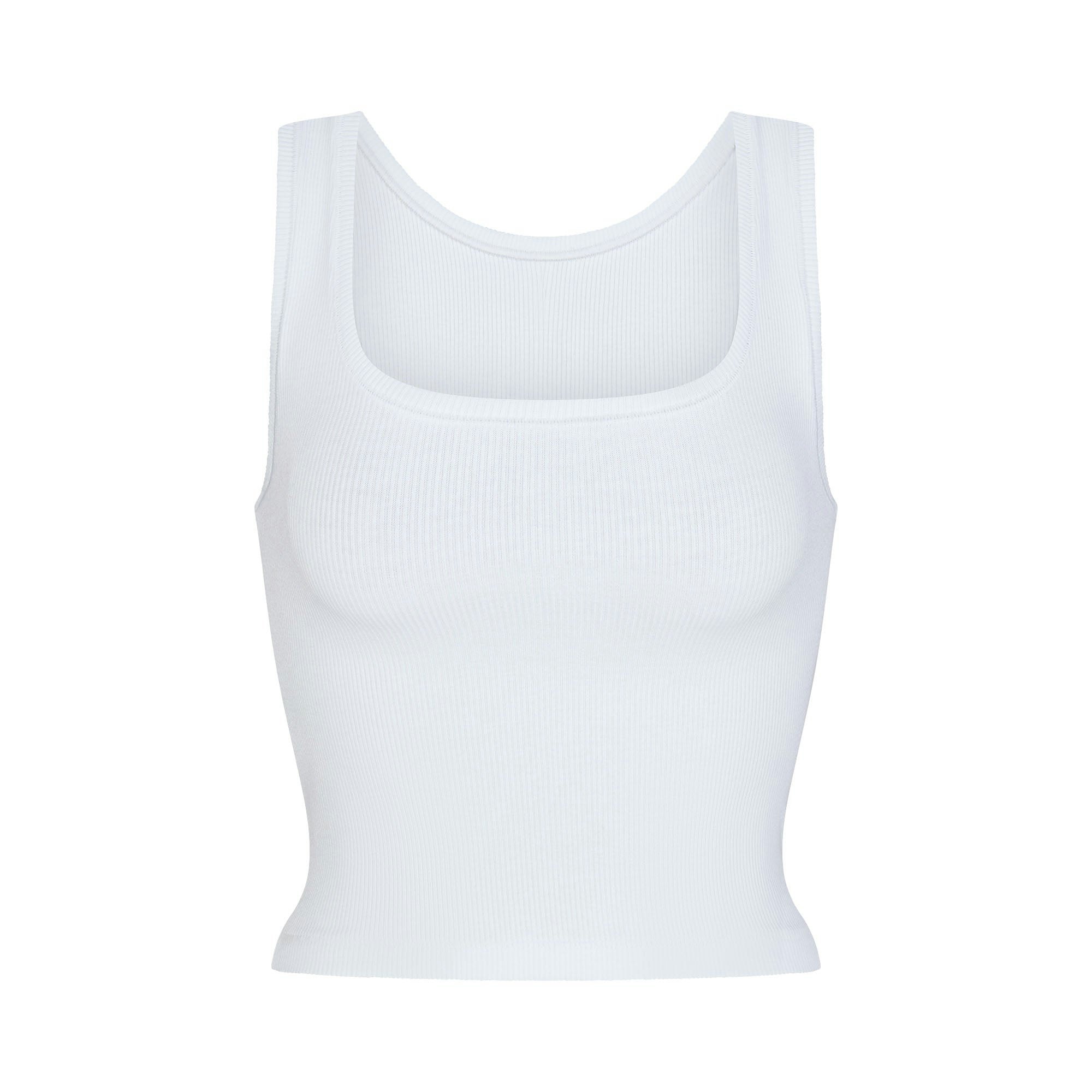 COTTON RIB TANK 3-PACK | BLUE ROSEBUD MULTI FLAT ON A WHITE BACKGROUND