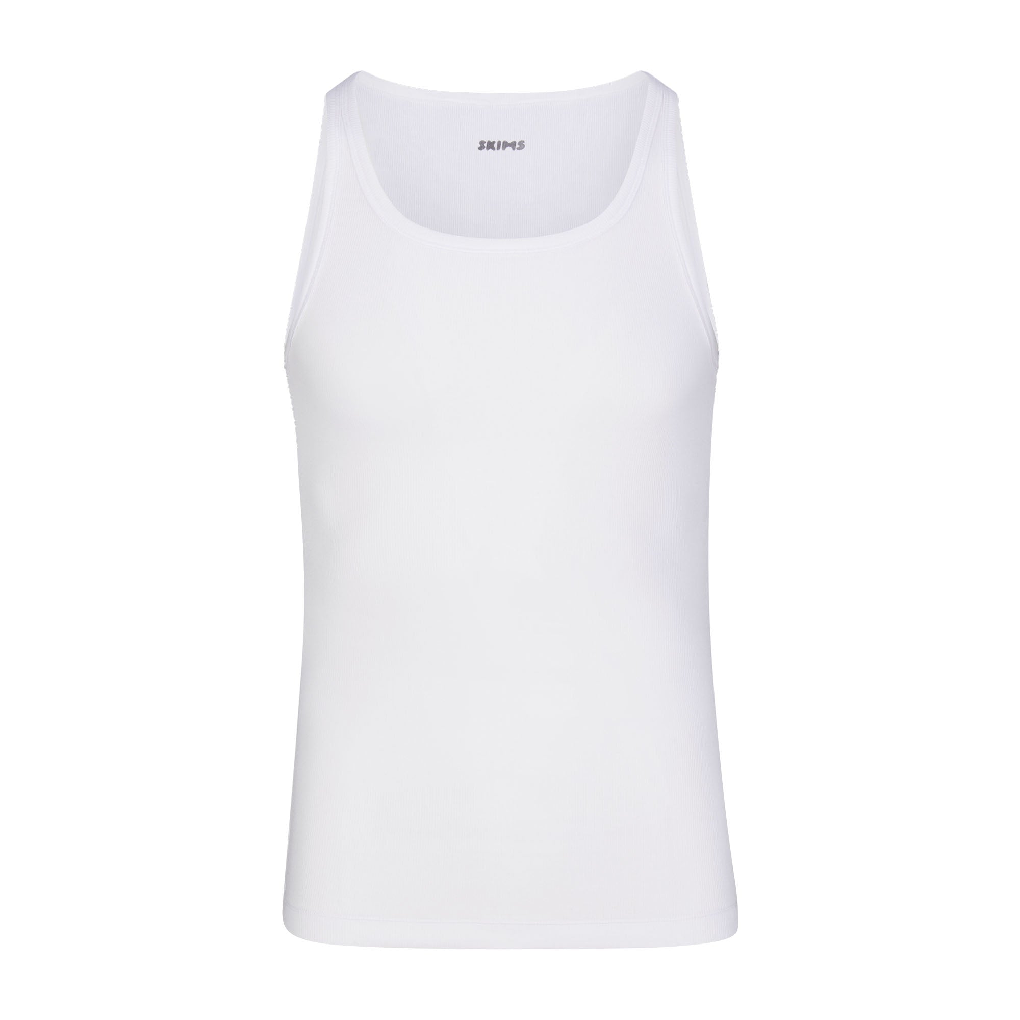 SKIMS COTTON MENS RIB TANK 3-PACK | CHALK