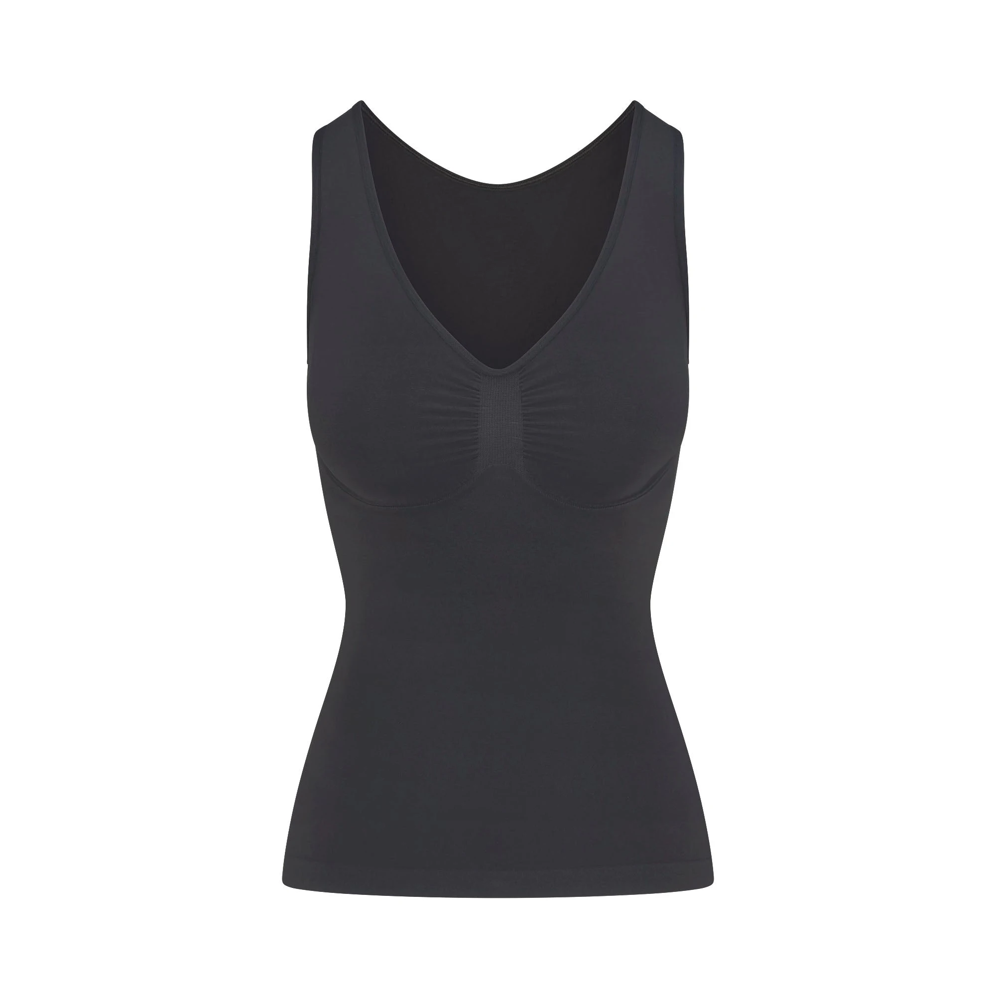 SEAMLESS SCULPT TANK | ASH FLAT ON A WHITE BACKGROUND | FLT