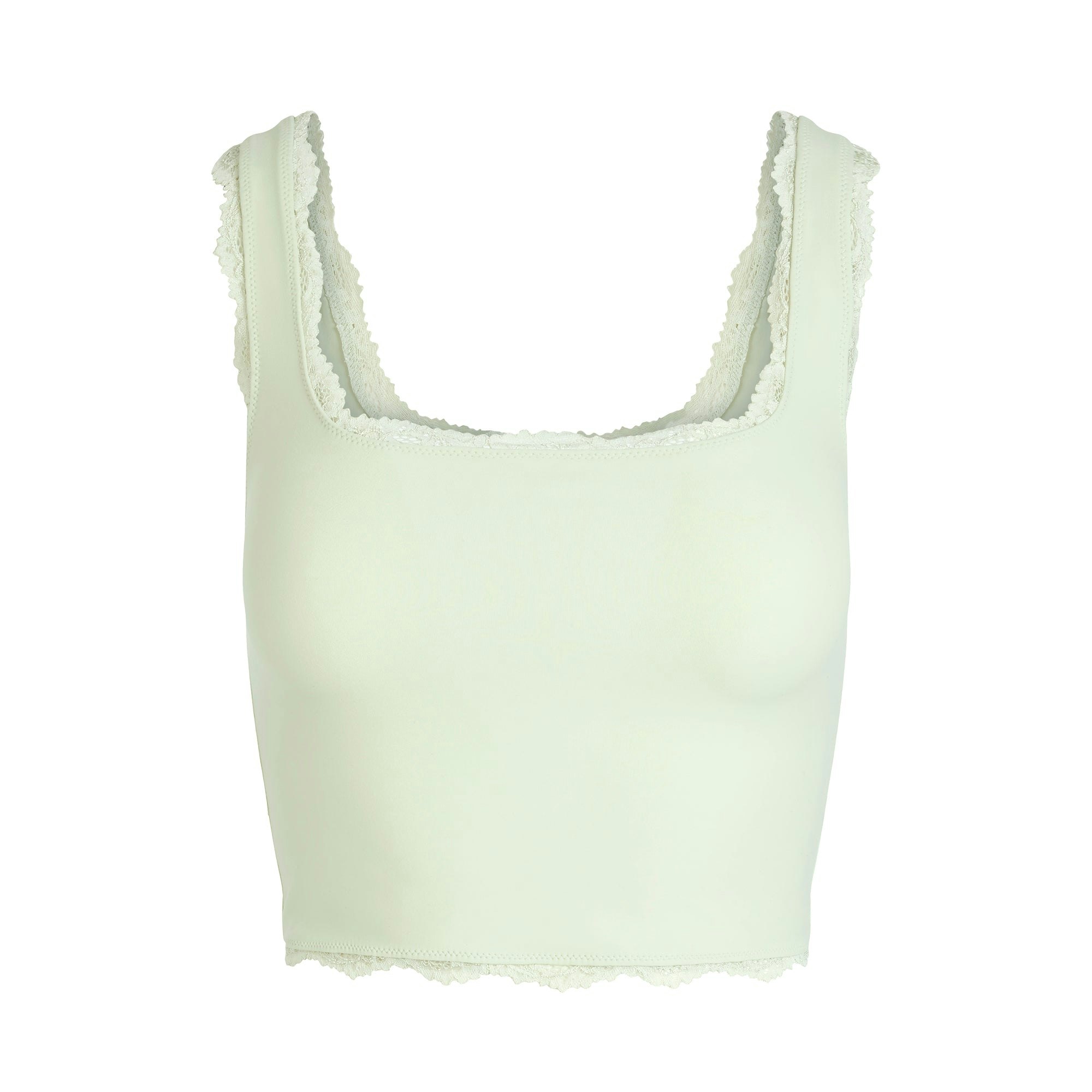 FITS EVERYBODY LACE TANK | SPEARMINT FLAT ON A WHITE BACKGROUND | FLT