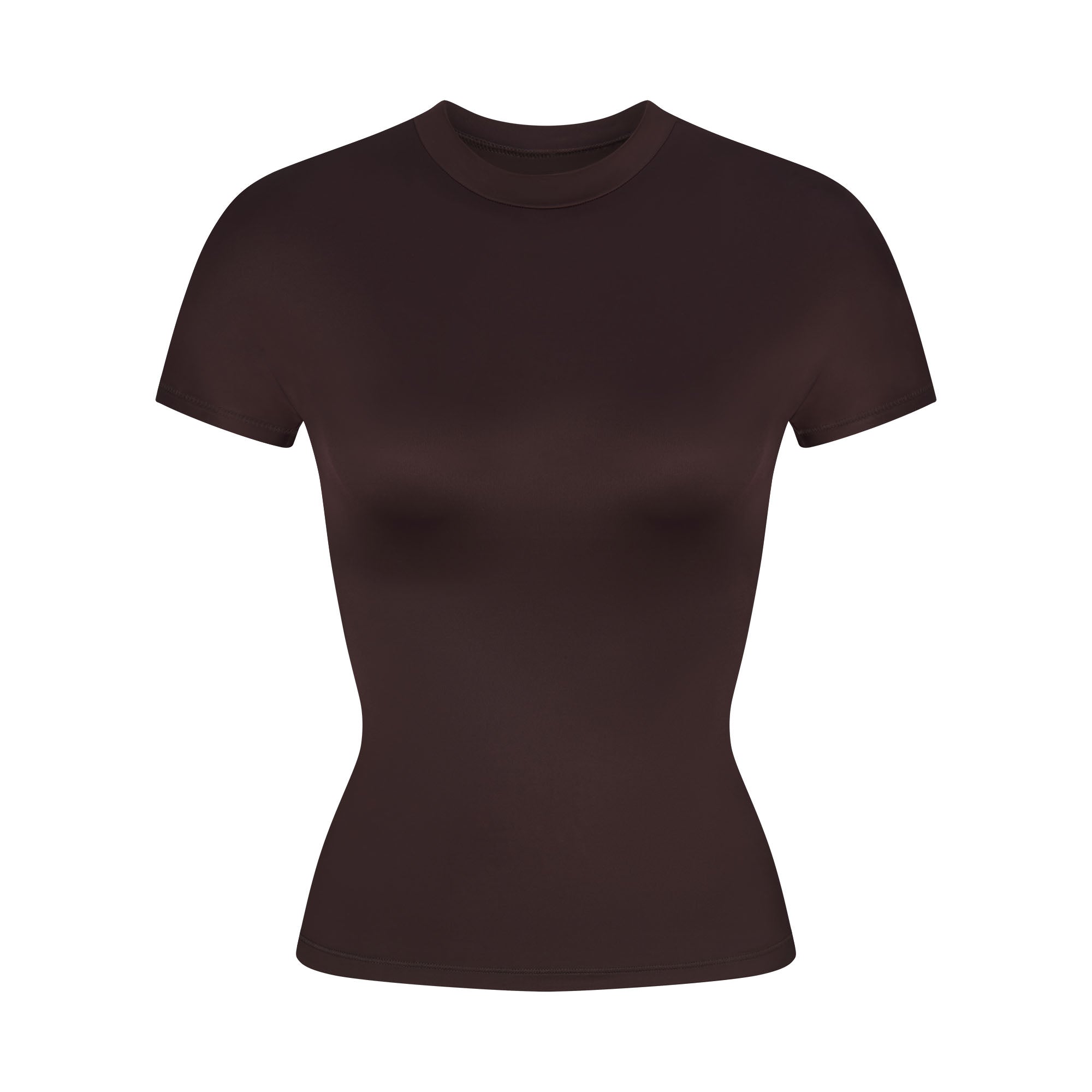 SHORT SLEEVE MOCK NECK TOP