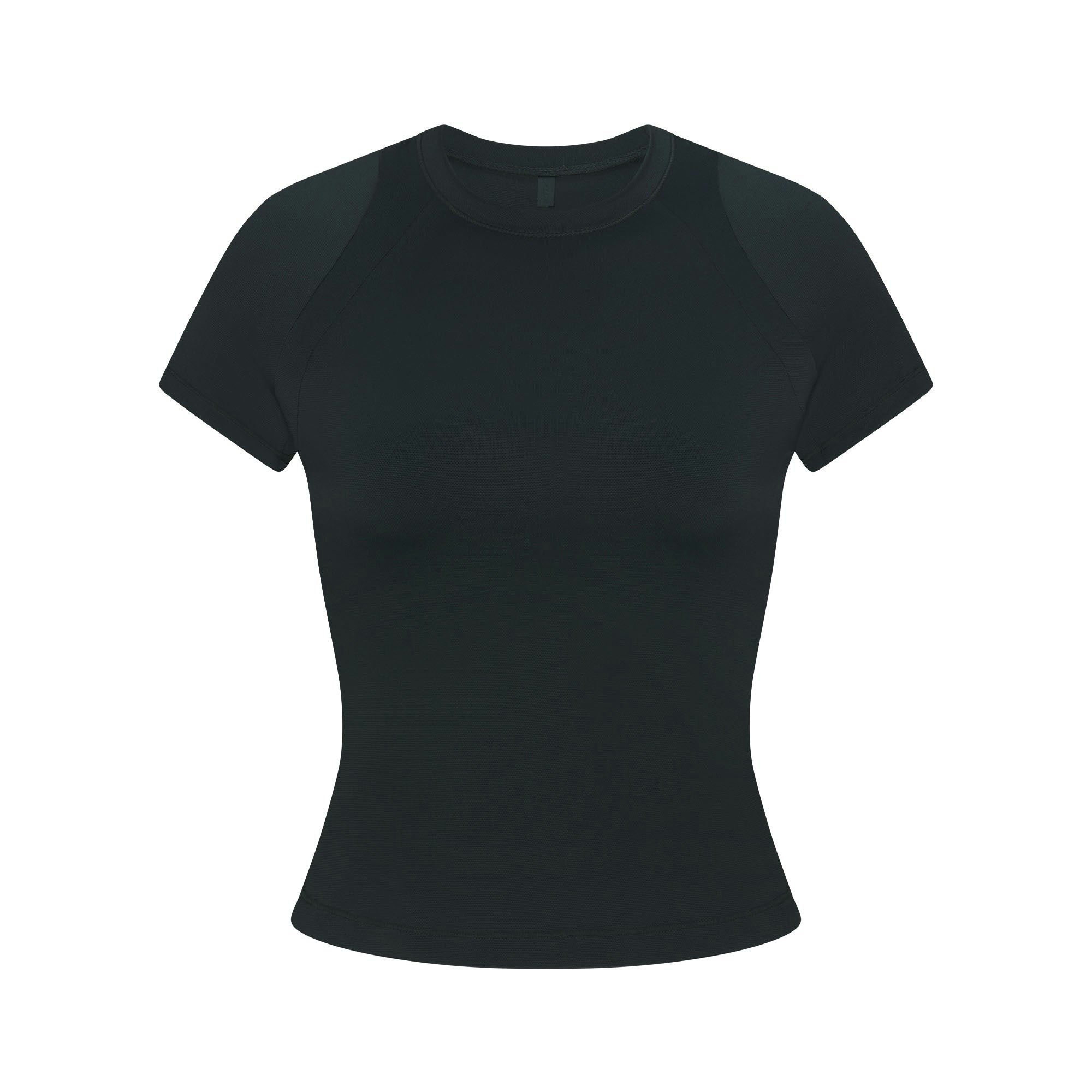 NikeSKIMS AIRY BABY TEE | DARK TEAL FLAT ON A WHITE BACKGROUND | FLT