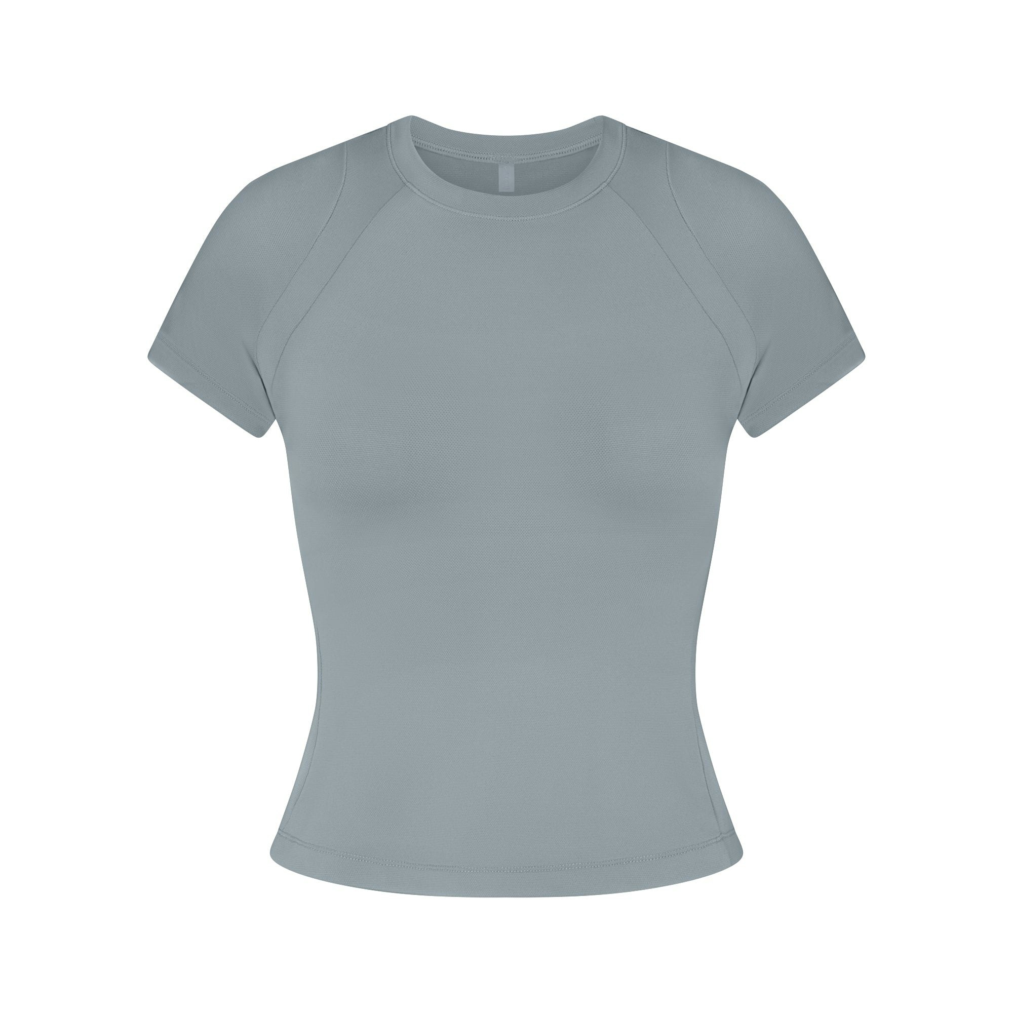 NikeSKIMS AIRY BABY TEE | WASHED PACIFIC FLAT ON A WHITE BACKGROUND | FLT