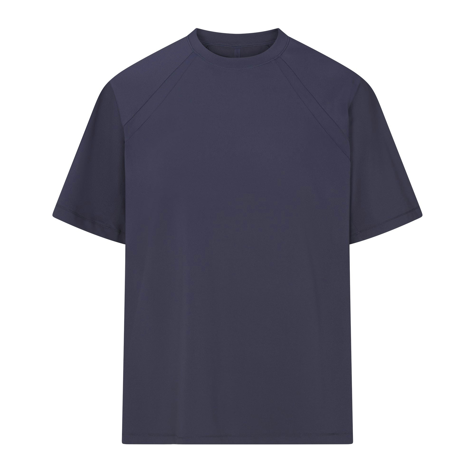 NikeSKIMS AIRY OVERSIZED TEE | DEEP ROYAL FLAT ON A WHITE BACKGROUND | FLT