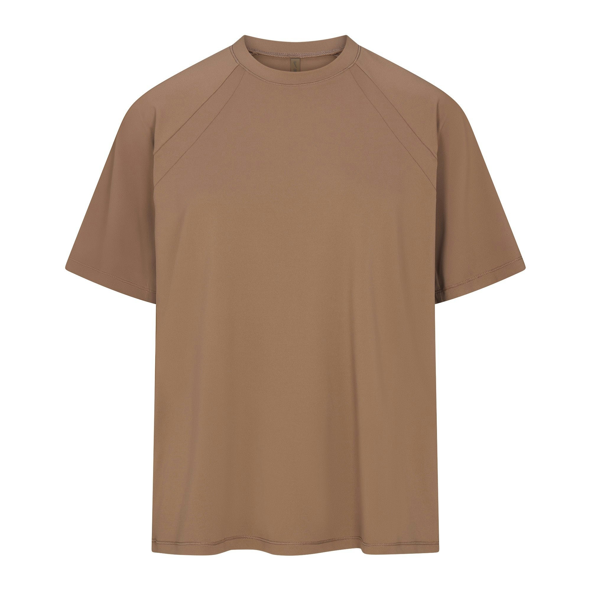 NikeSKIMS AIRY OVERSIZED TEE | MYRRH FLAT ON A WHITE BACKGROUND | FLT