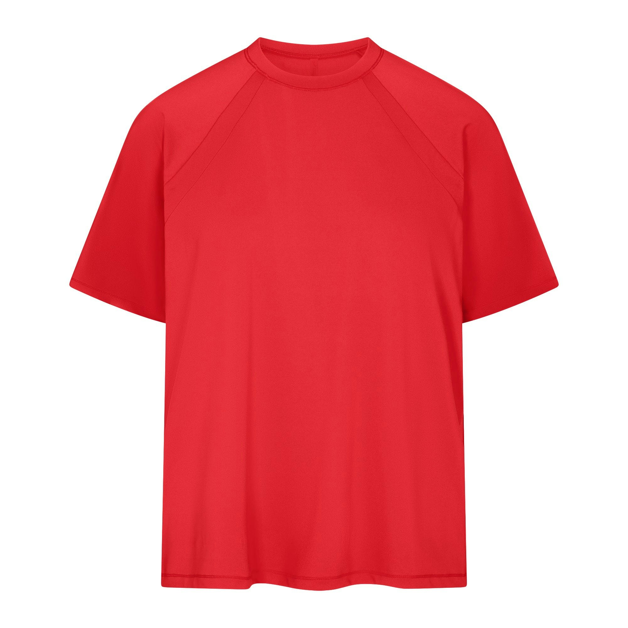 NikeSKIMS AIRY OVERSIZED TEE | RUBY FLAT ON A WHITE BACKGROUND | FLT