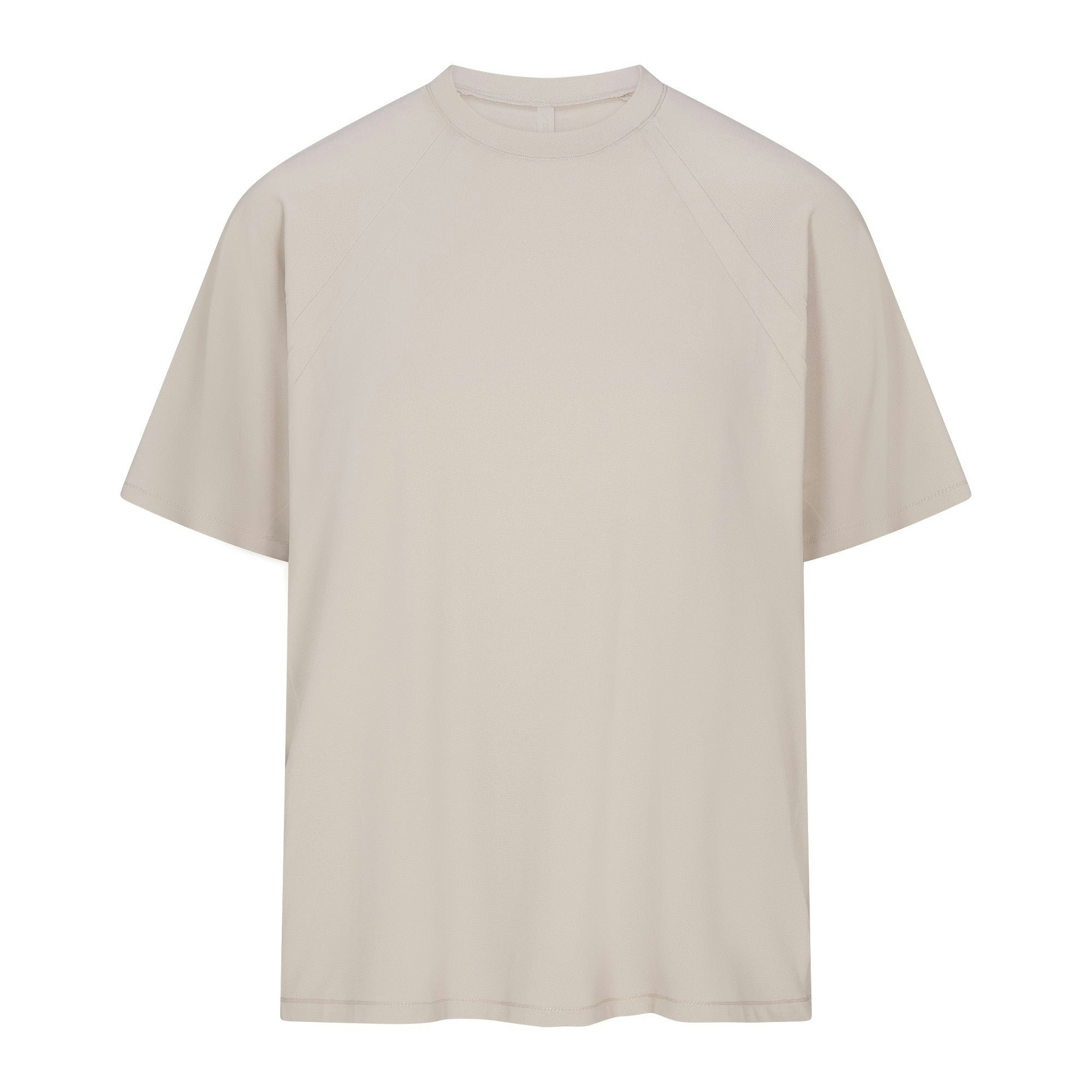 NikeSKIMS AIRY OVERSIZED TEE | STONE FLAT ON A WHITE BACKGROUND | FLT