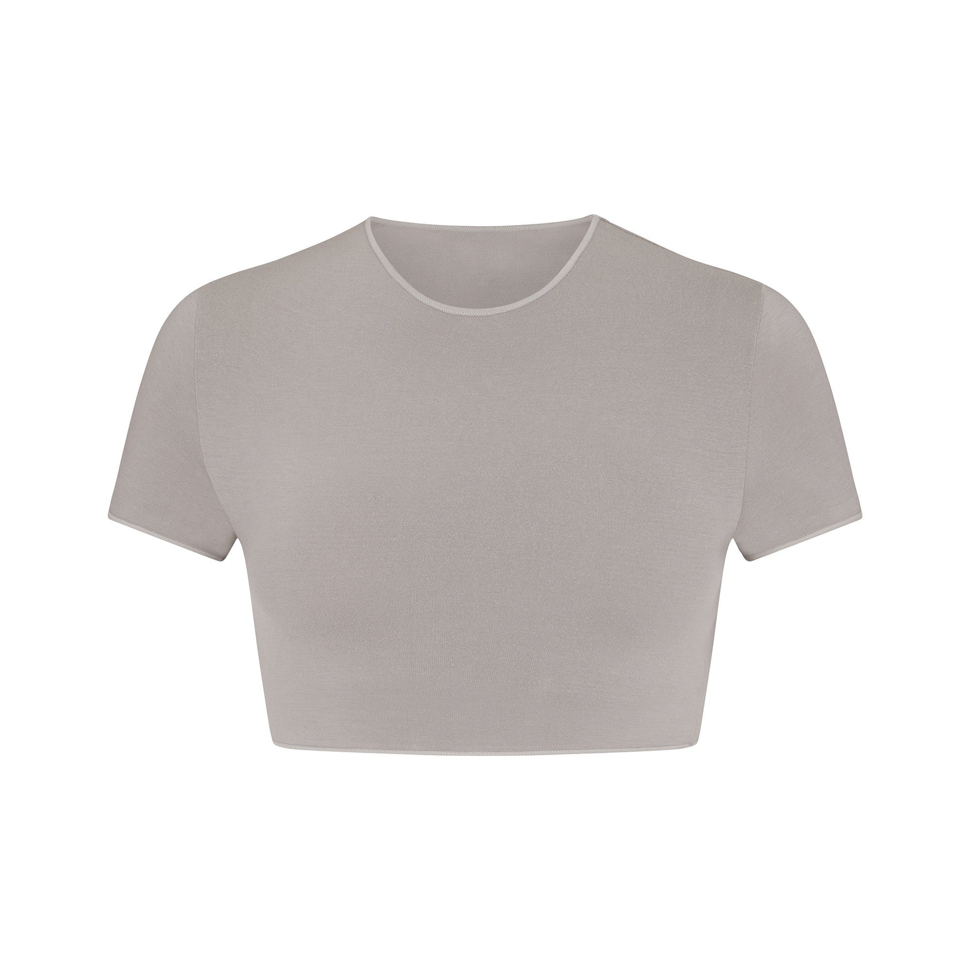 Cropped plain t shirts shop