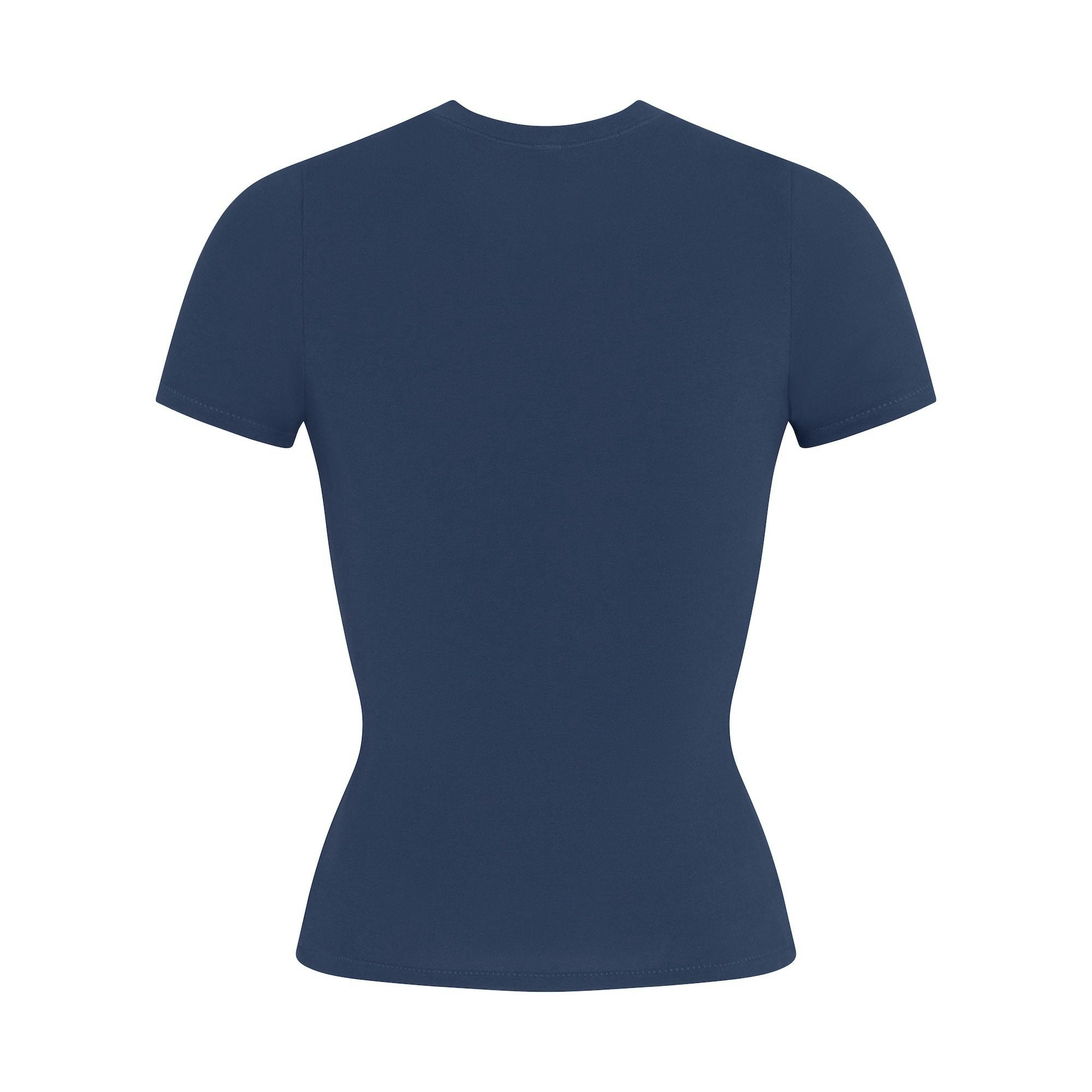 SKIMS FOR TEAM USA COTTON JERSEY PARALYMPIC T-SHIRT | NAVY FLAT ON A WHITE BACKGROUND | FLT