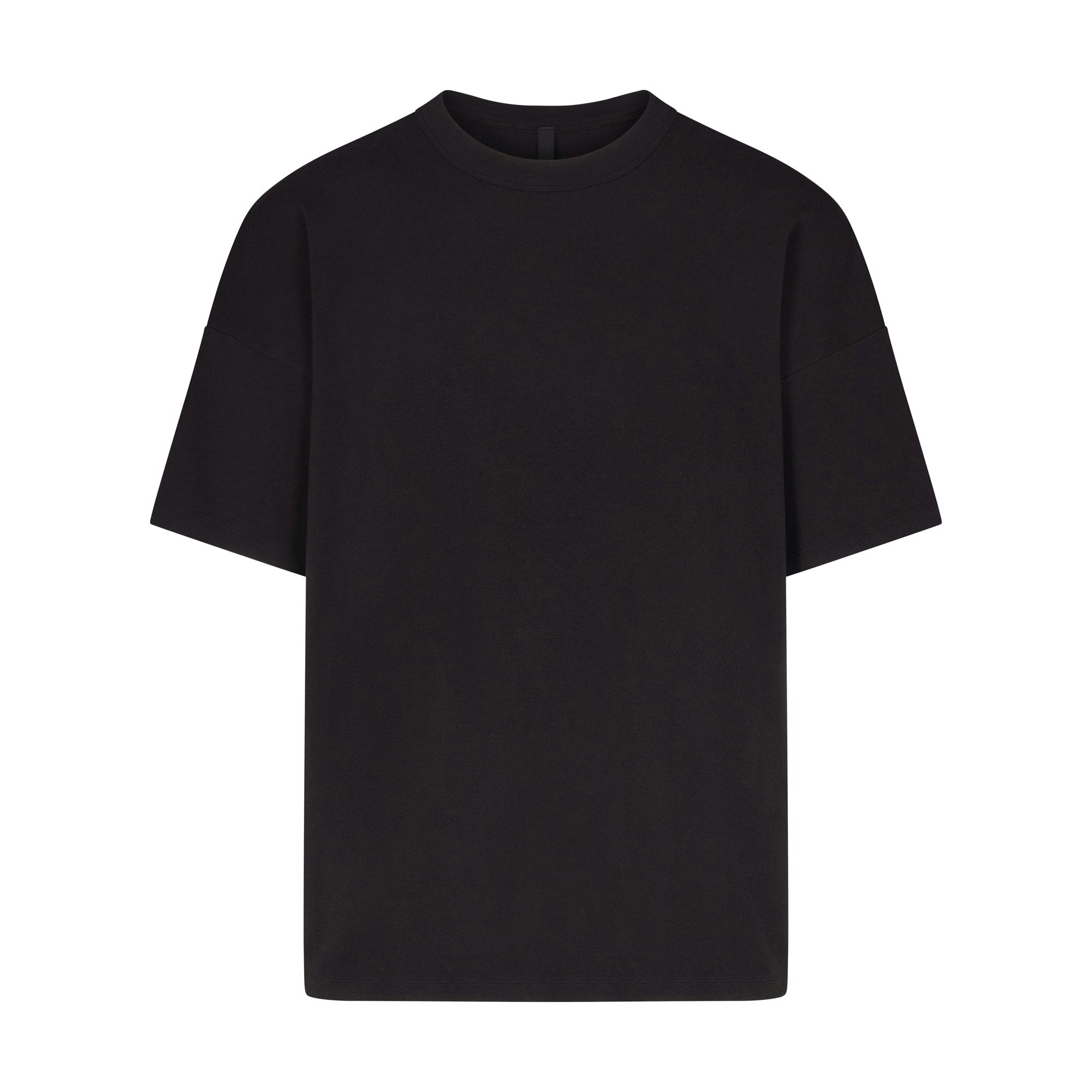 JERSEY LOUNGE MENS OVERSIZED T-SHIRT | OBSIDIAN (MENS T-SHIRTS, MENS TOPS) LAYS FLAT ON A WHITE BACKGROUND | FLT