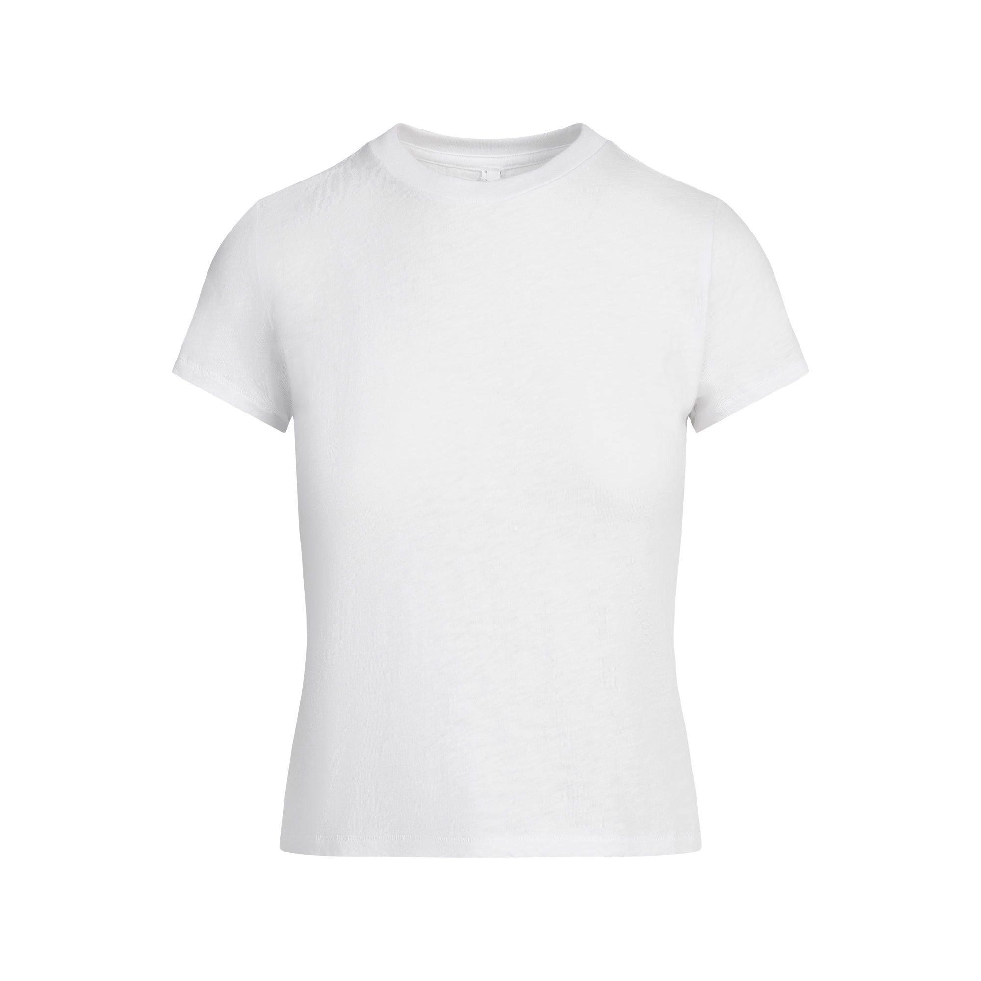 SKIMS ホワイトTシャツ RELAXED TEES OVERSIZED LONG T-SHIRT | SNOW