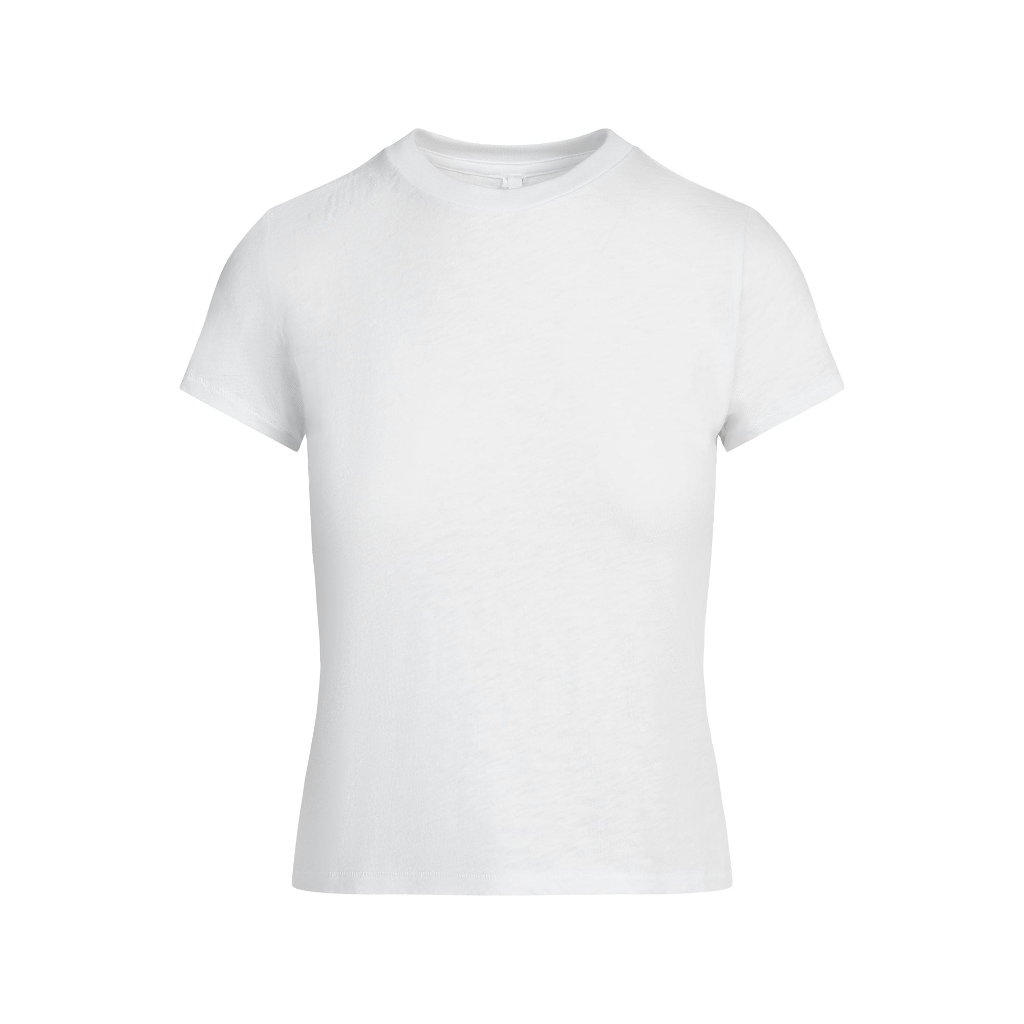 WORN IN JERSEY T-SHIRT | SNOW FLAT ON A WHITE BACKGROUND | FLT