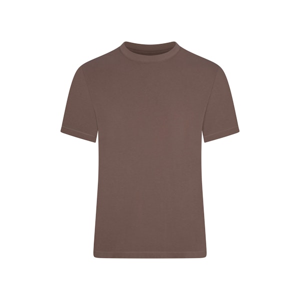 JERSEY SLEEP MENS T-SHIRT | UMBER (MENS T-SHIRTS) FLAT ON A WHITE BACKGROUND | FLT