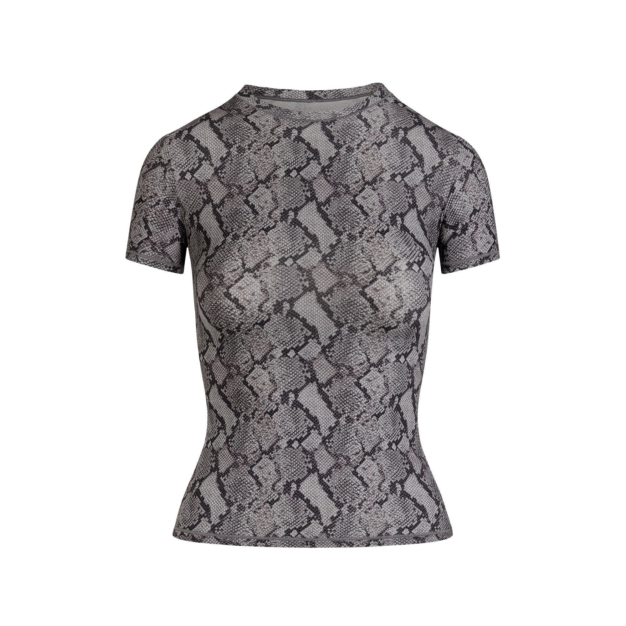 FITS EVERYBODY T-SHIRT | SHADOW SNAKE PRINT FLAT ON A WHITE BACKGROUND | FLT