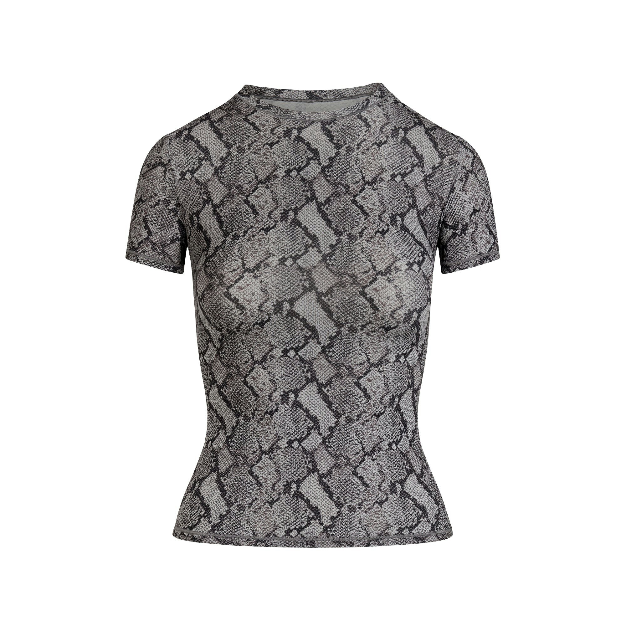 FITS EVERYBODY T-SHIRT | SHADOW SNAKE PRINT FLAT ON A WHITE BACKGROUND | FLT