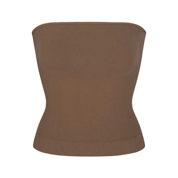 CONTOUR NYLON TUBE TOP | OXIDE (STRAPLESS TOPS) LAYS FLAT ON A WHITE BACKGROUND