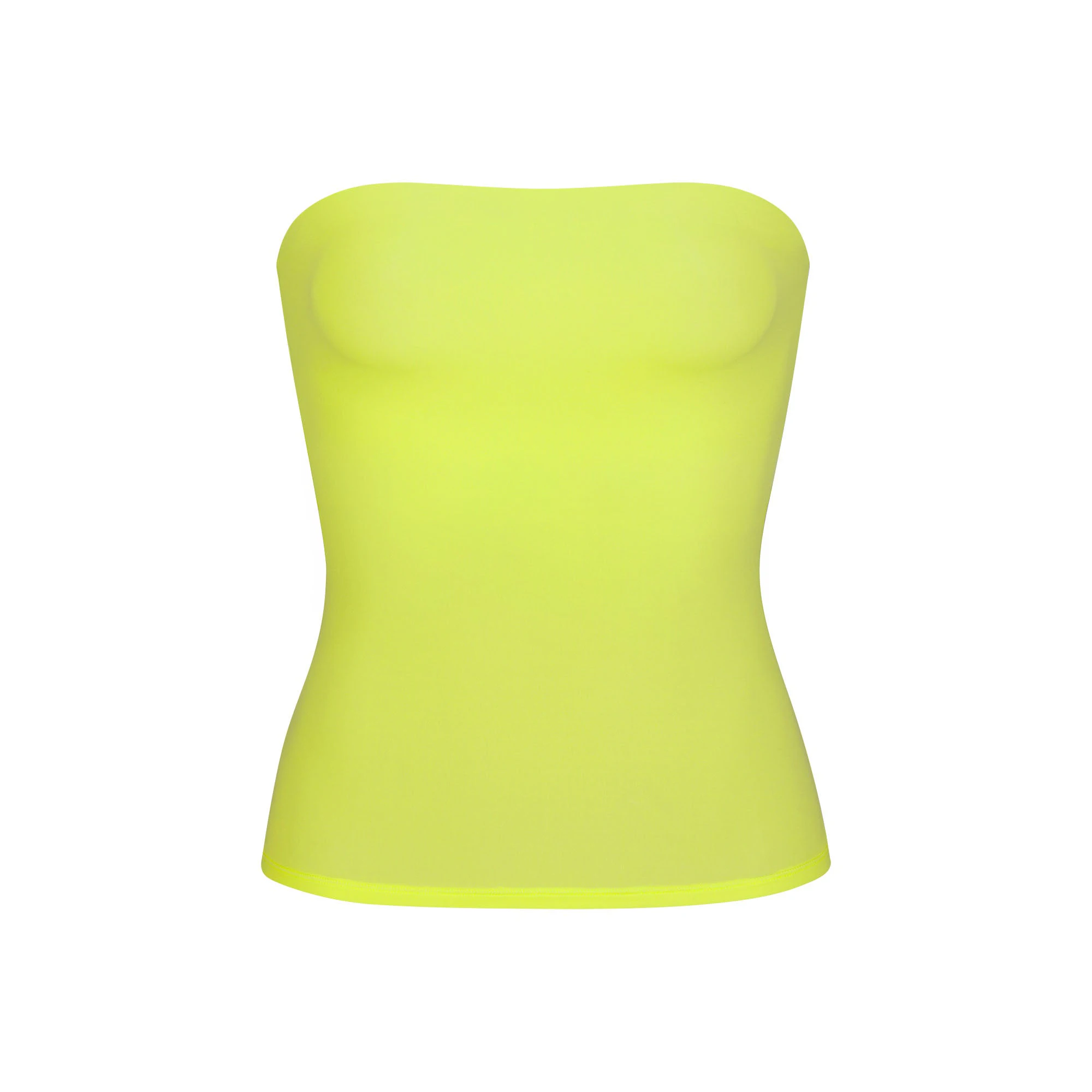 FITS EVERYBODY TUBE TOP | DAFFODIL (STRAPLESS TOPS) LAYS FLAT ON A WHITE BACKGROUND | FLT
