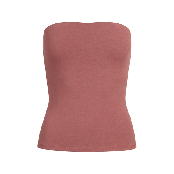 COTTON JERSEY TUBE TOP | REDWOOD FLAT ON A WHITE BACKGROUND | FLT