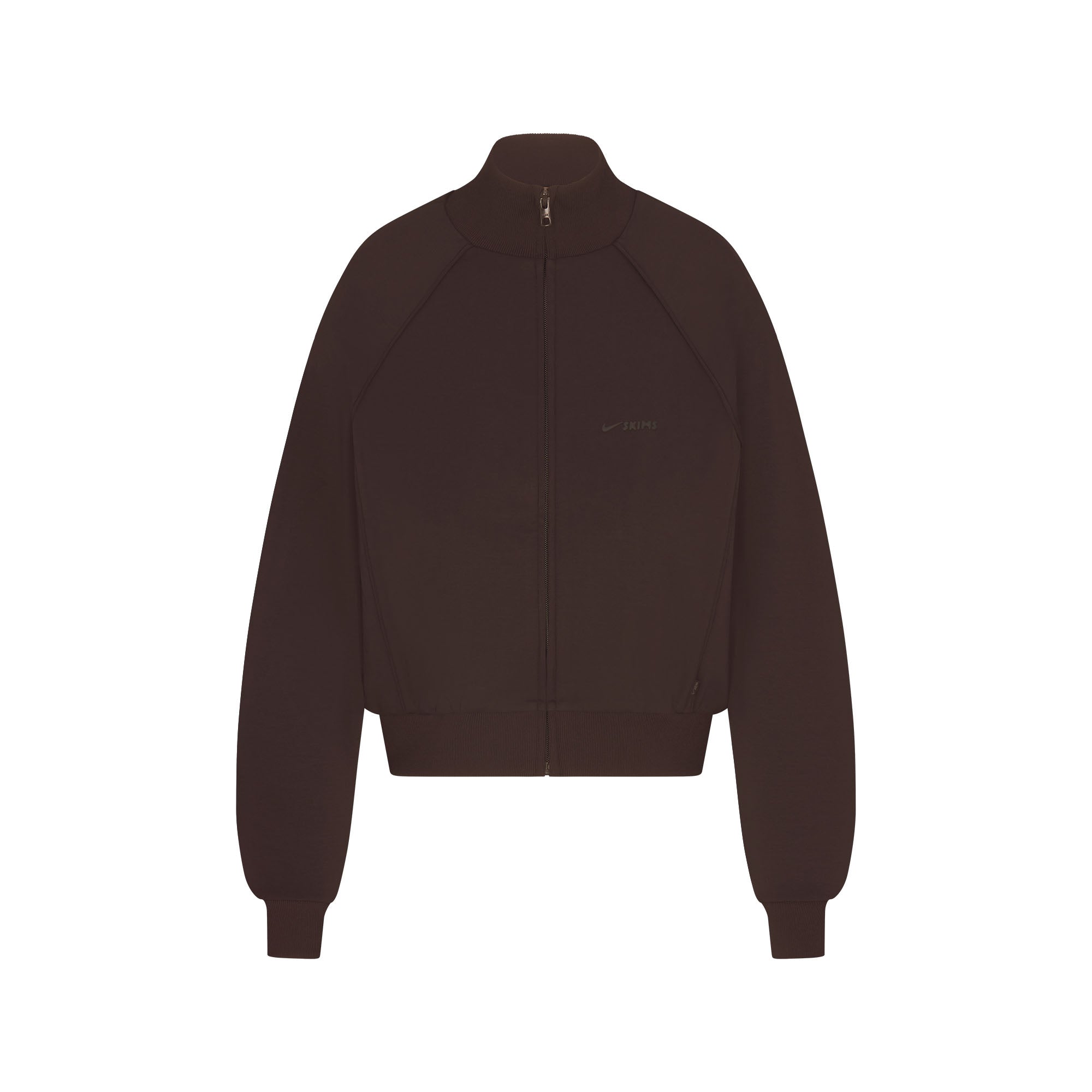 NikeSKIMS MATTE TRICOT TRACK JACKET | DARK ROAST | SKIMS