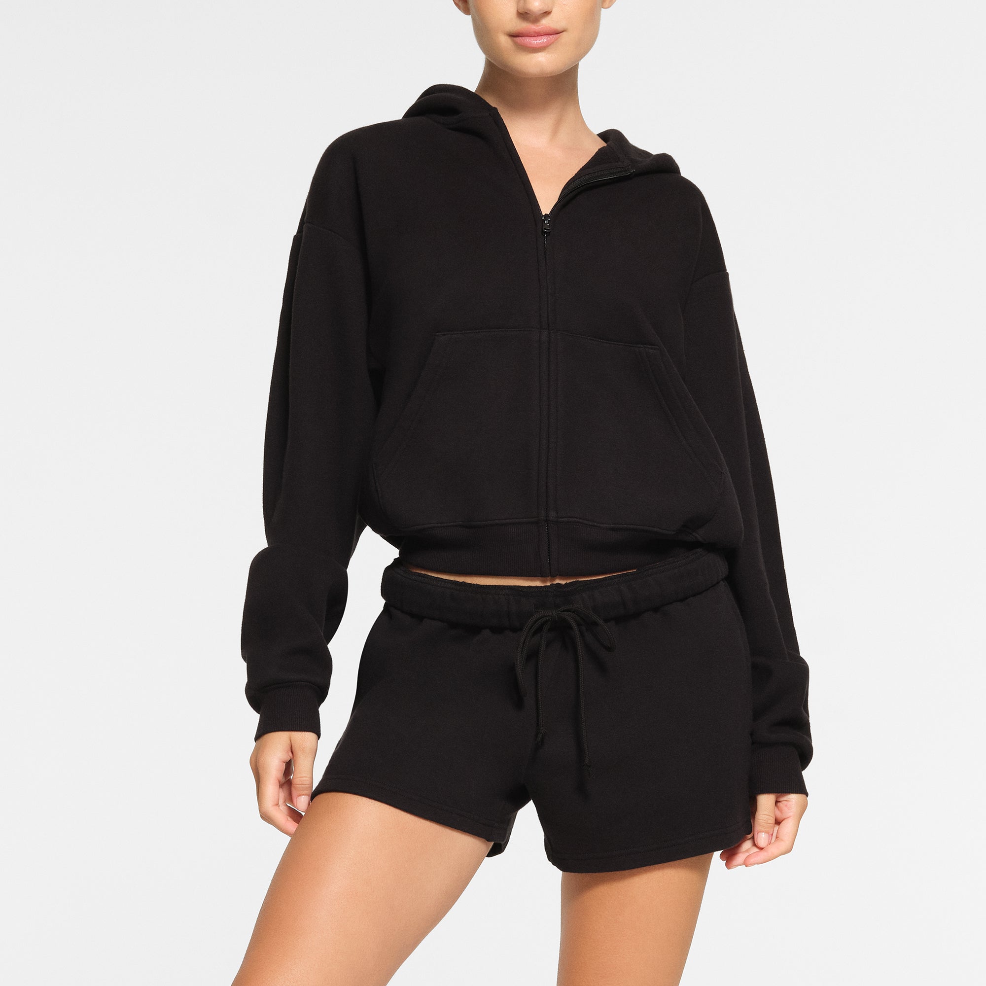 SKIMS Summer Mesh Hoodie in Onyx size SM top NWT!