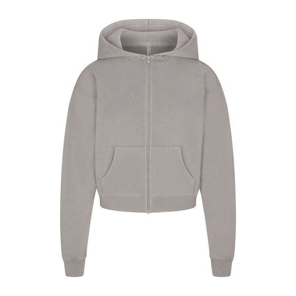 Grey zip up hot sale