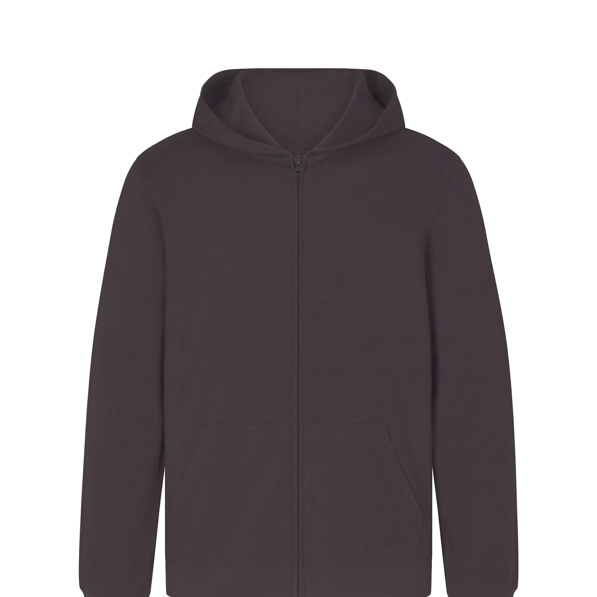 JERSEY LOUNGE MENS ZIP UP HOODIE | ASH (MENS HOODIES, MENS TOPS) LAYS FLAT ON A WHITE BACKGROUND | FLT