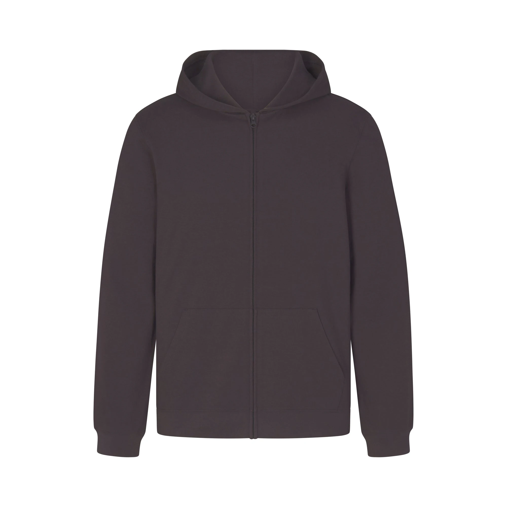 JERSEY LOUNGE MENS ZIP UP HOODIE | ASH (MENS HOODIES, MENS TOPS) MODEL FRONT VIEW @ | FOCUS: 0.0, 1.0, 0.9