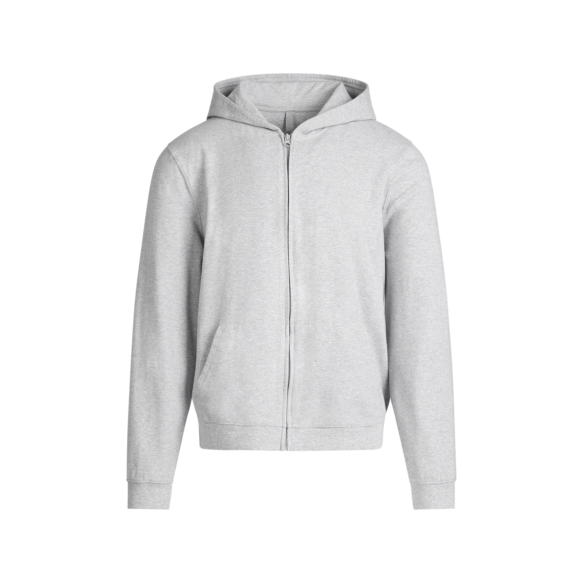 JERSEY LOUNGE MENS ZIP UP HOODIE | HEATHER GREY JERSEY LOUNGE MENS ZIP UP HOODIE | HEATHER GREY