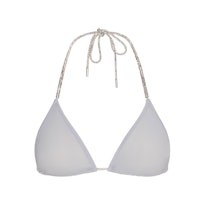 RHINESTONE KNIT TRIANGLE BRALETTE