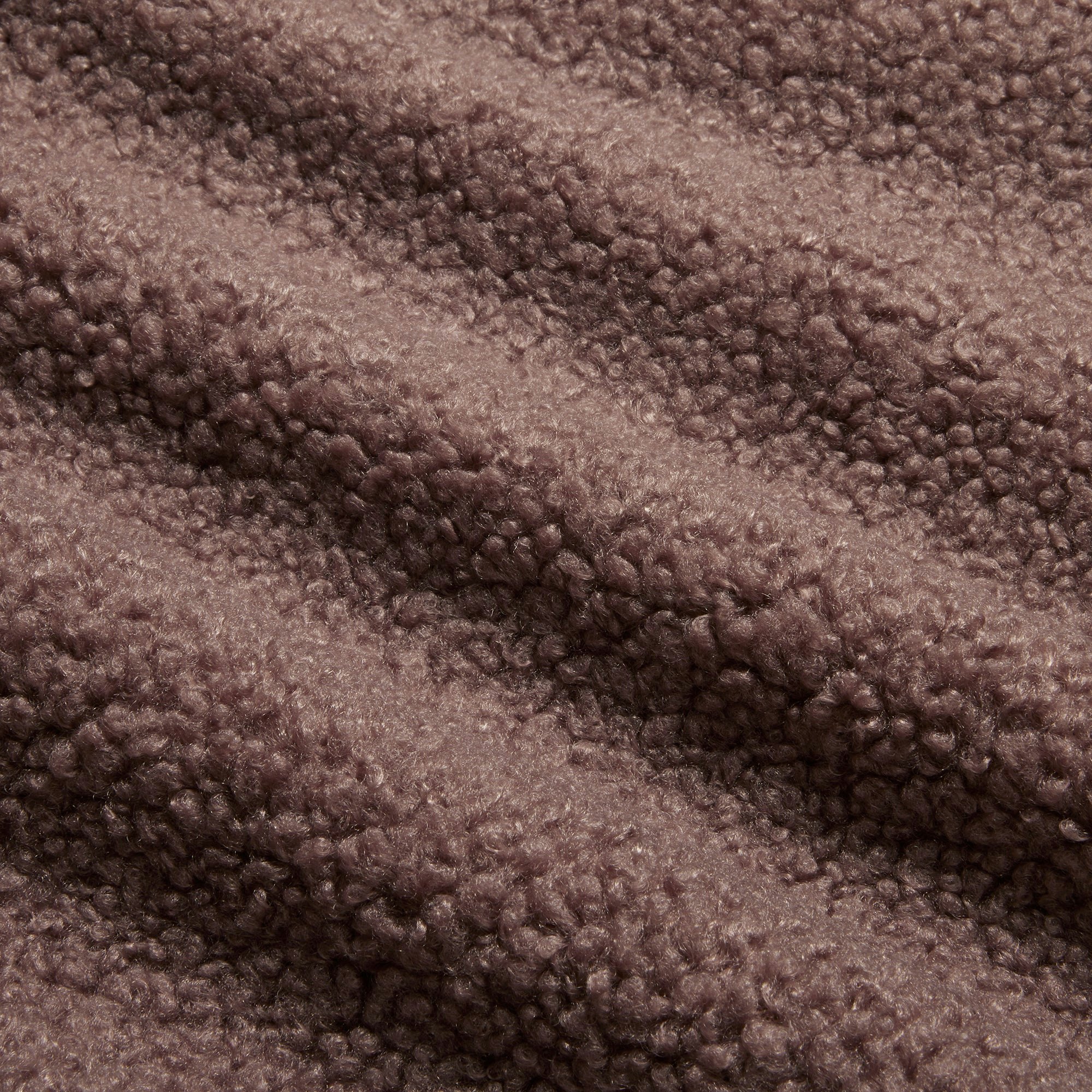 TEDDY OVERSIZED HALF ZIP UP PULLOVER | UMBER ADDITIONAL FABRIC DETAILS