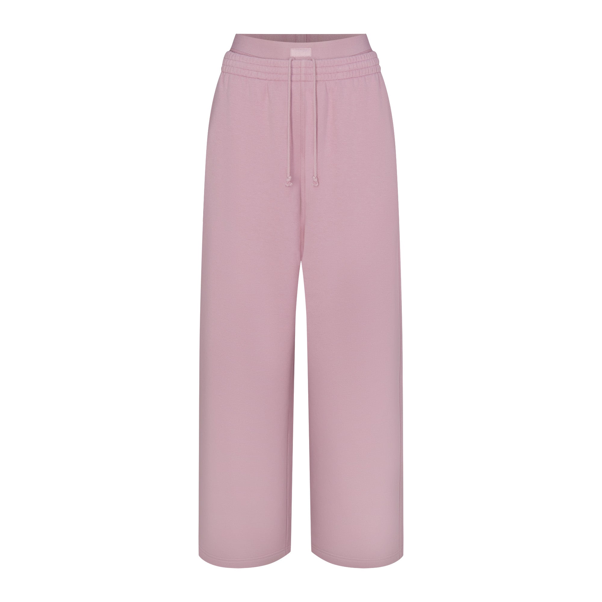 COTTON FLEECE OVERSIZED DOUBLE WAISTBAND PANT | DUSK