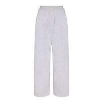 COTTON FLEECE OVERSIZED DOUBLE WAISTBAND PANT