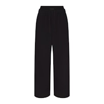 COTTON FLEECE OVERSIZED DOUBLE WAISTBAND PANT