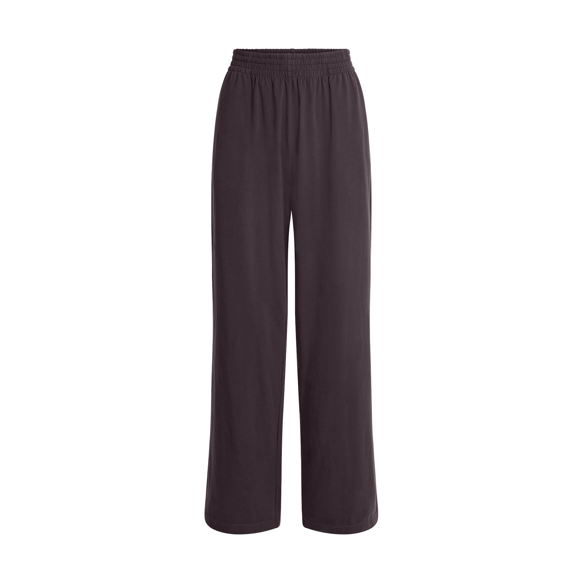 COTTON JERSEY WIDE LEG PANT | IRON FLAT ON A WHITE BACKGROUND | FLT