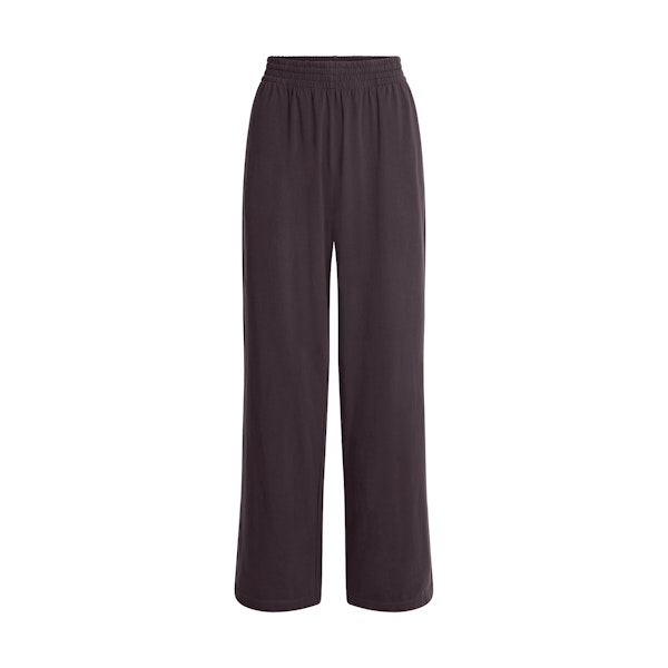 COTTON JERSEY WIDE LEG PANT | IRON FLAT ON A WHITE BACKGROUND | FLT