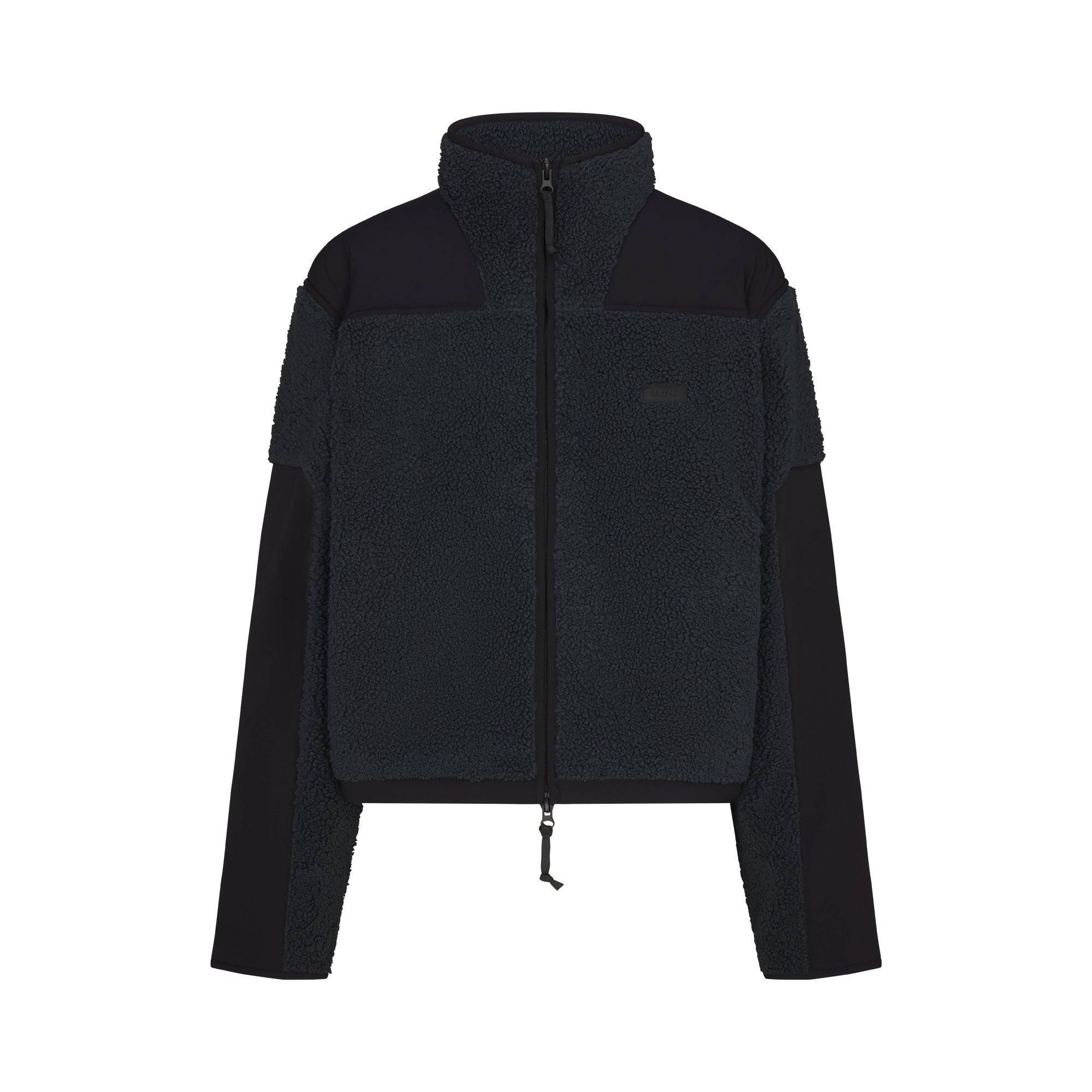 TEDDY BOXY ZIP UP JACKET | DARK TEAL | SKIMS