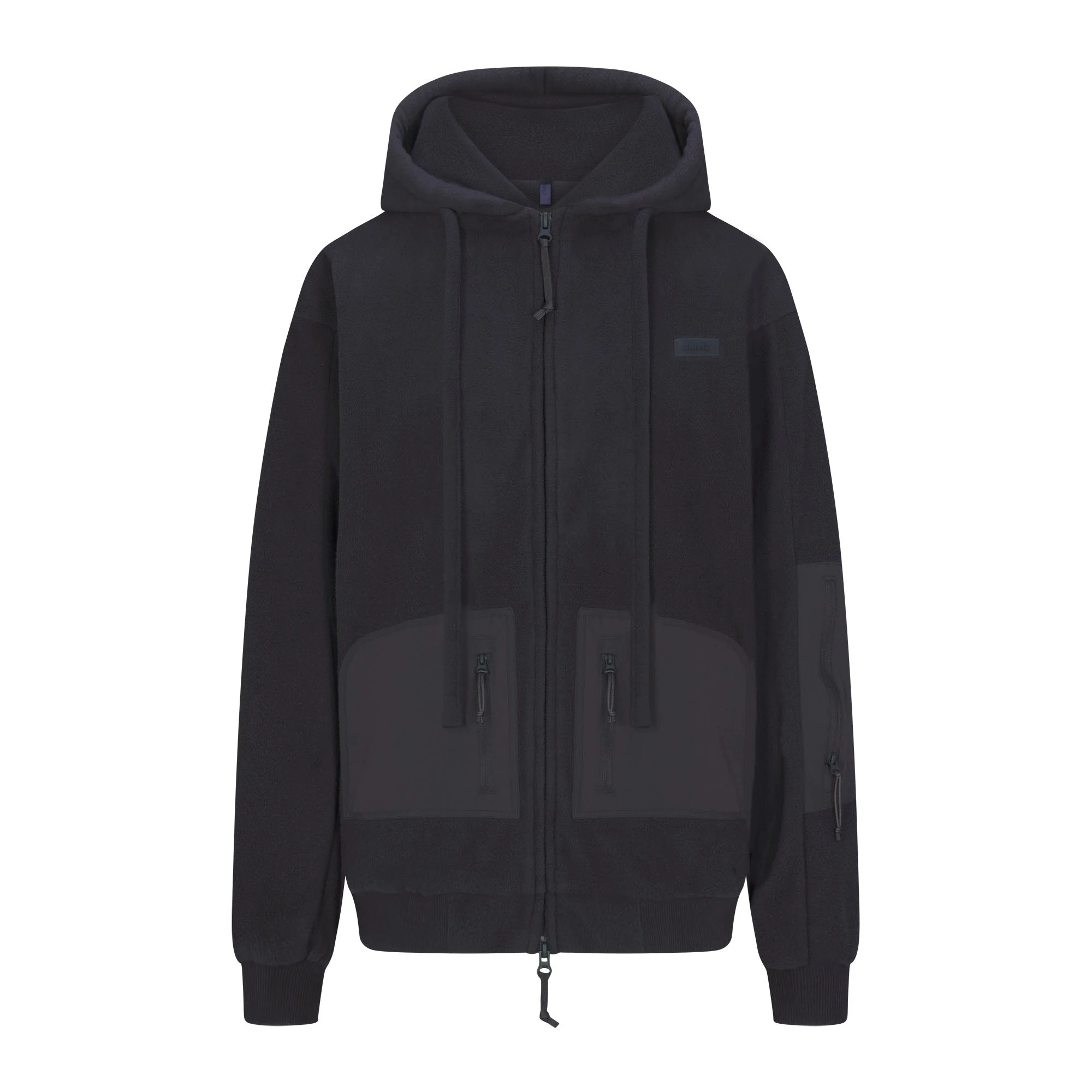 FLEECE LOUNGE OVERSIZED HOODIE | STORM FLAT ON A WHITE BACKGROUND | FLT